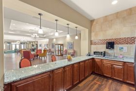 Sage House Fredericksburg communal kitchen