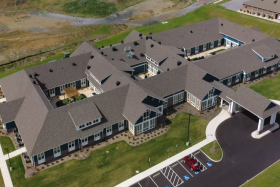 Calveria Living at Fishersville aerial view of community