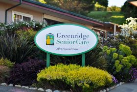 Greenridge Post-Acute and Senior Living outdoor common area